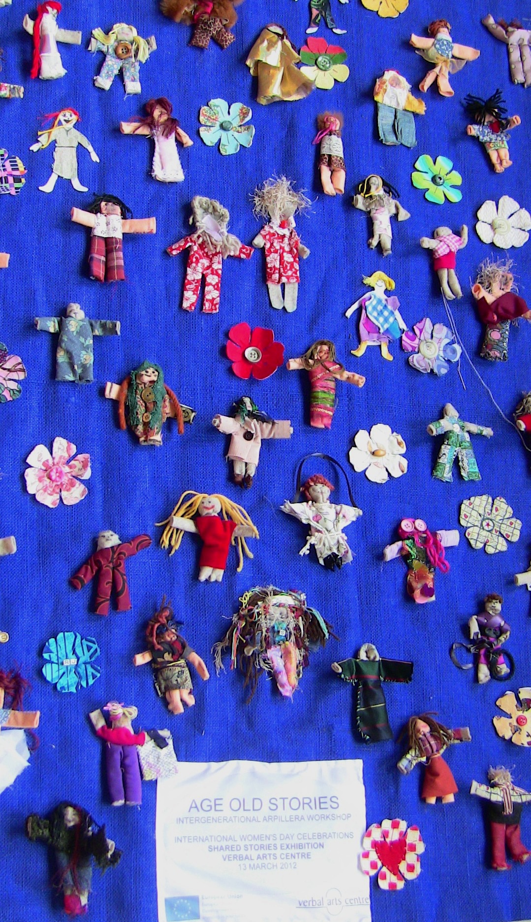 The arpillera created during an intergenerational workshop hosted by the group 