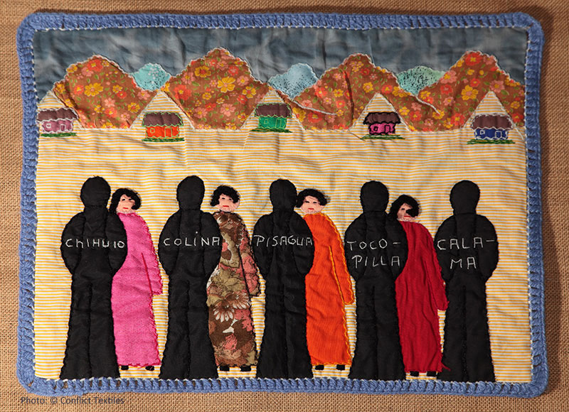 'Cinco sitios de desaparición colectiva / Five sites of collective disappearance', by Irma Müller. (Photo: Martin Melaugh)