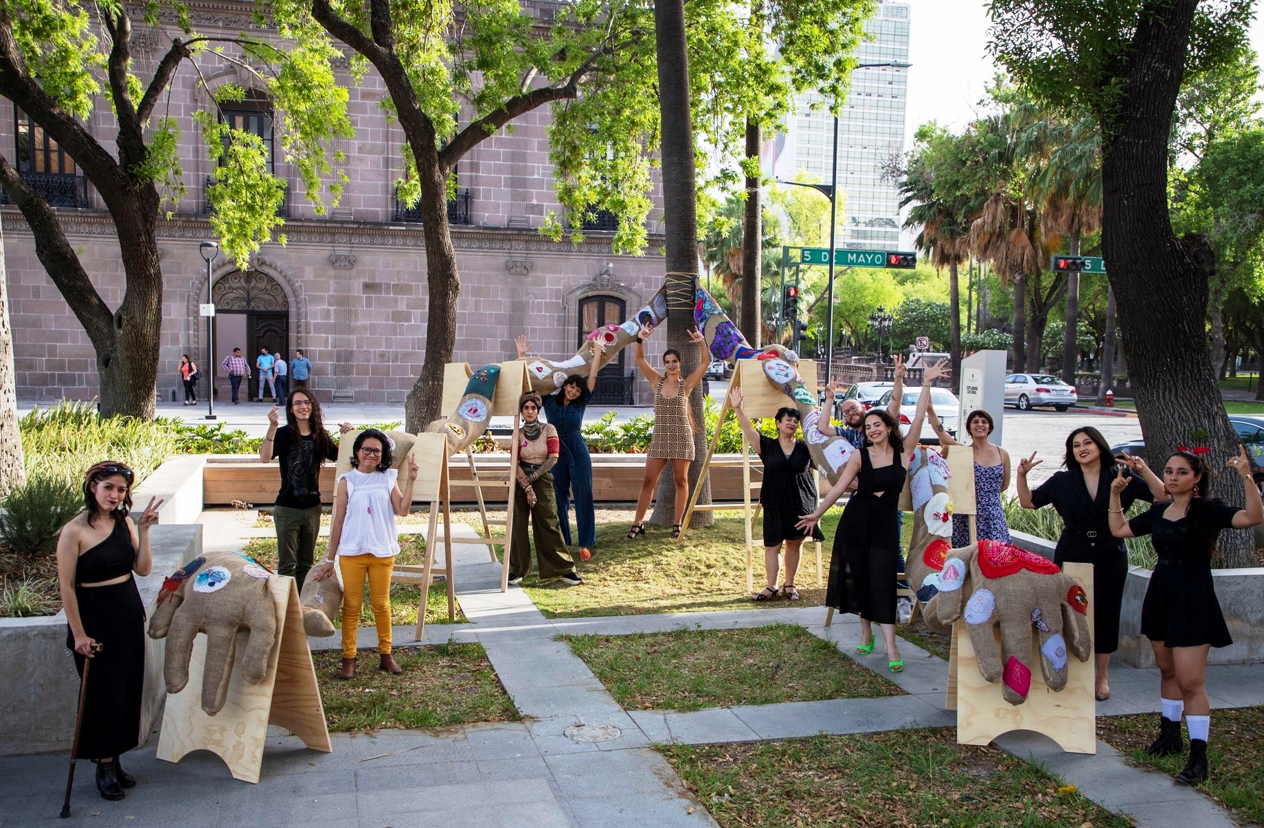 Installation of collective work April 7th. CC by NC-SA CONARTE