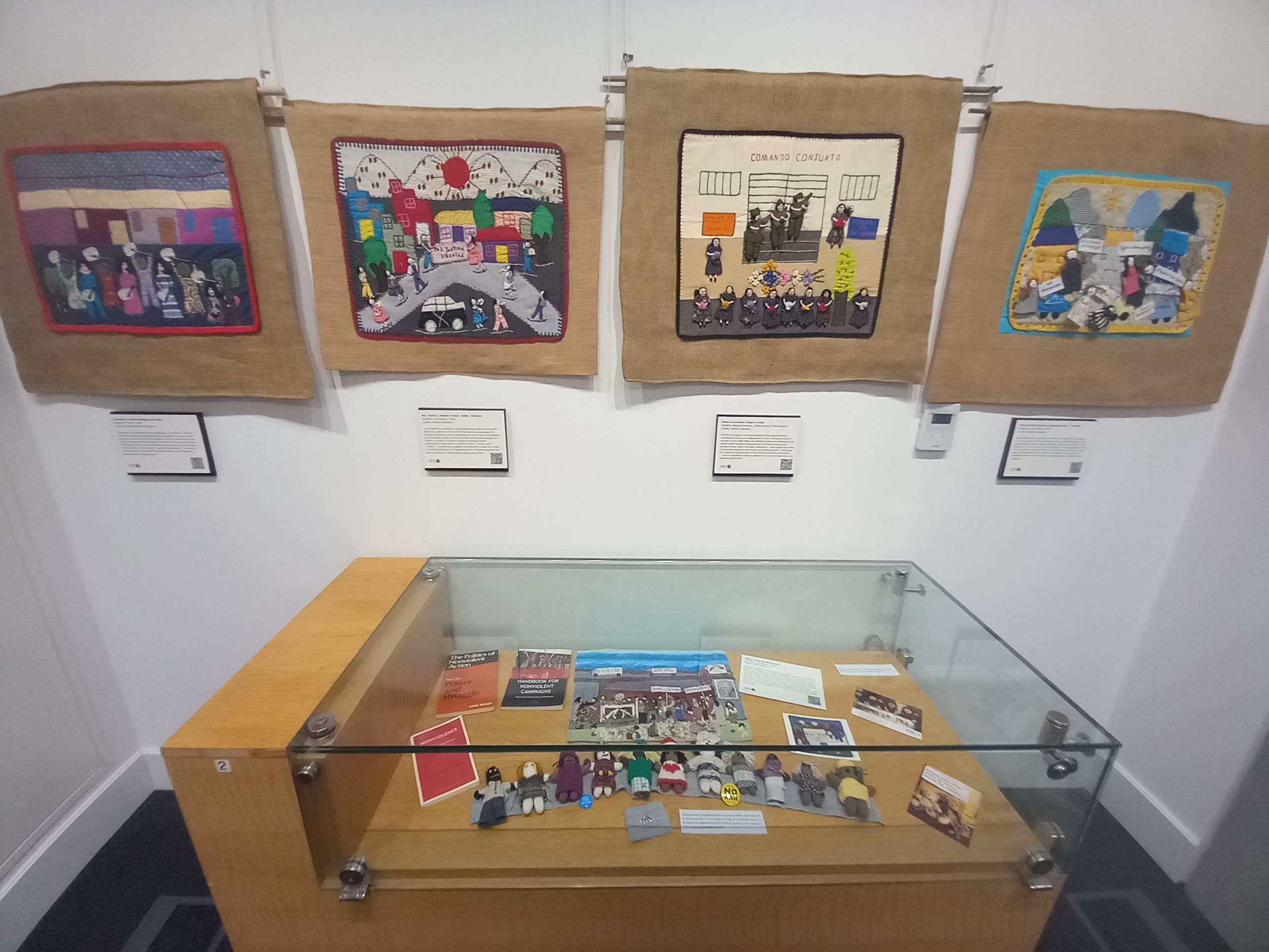 Exhibition Nonviolence In Action in Ulster University Library Belfast (Photo: Patricia Fulcher)