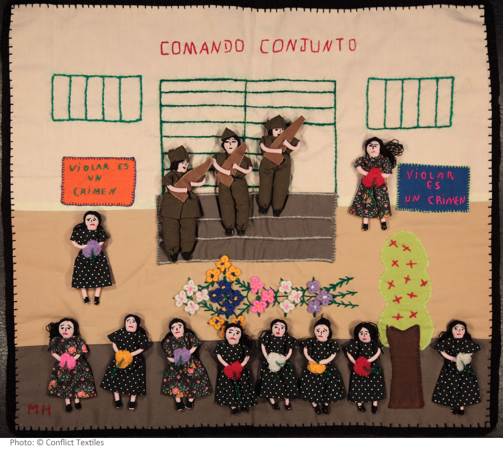 'Violar es un crimen / Rape is a crime', MH, Mujeres Creativas workshop. (Photo: Martin Melaugh)