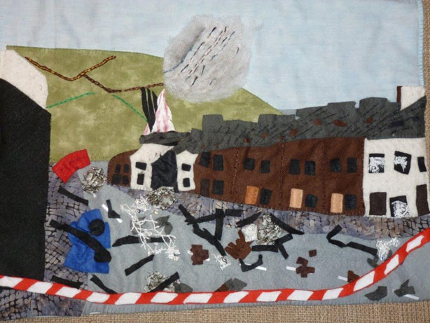 'Pub Bombing, Waterfoot, Cushendall', by Anne Mc Laughlin. (Photo: Deborah Stockdale)