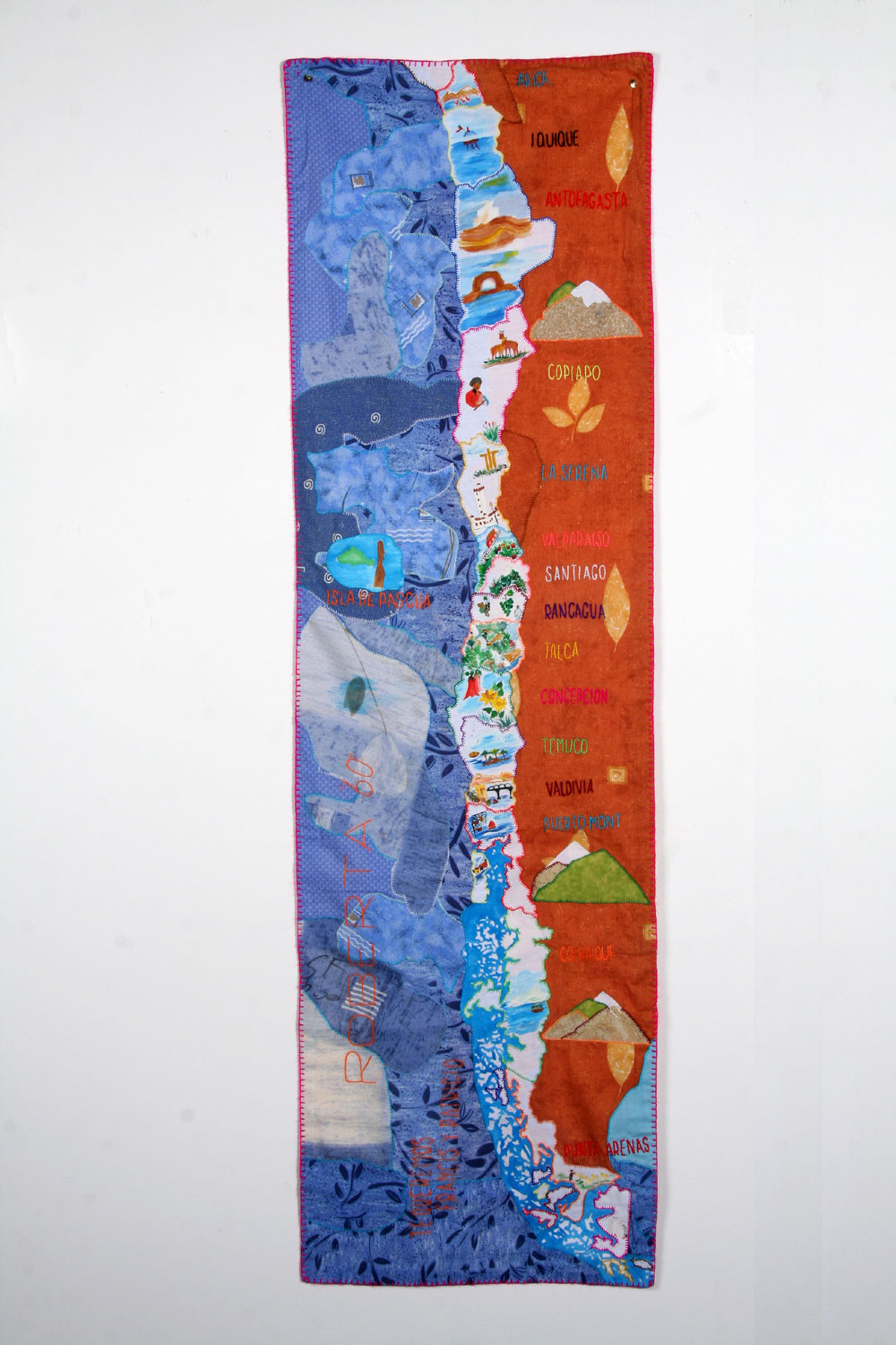 'Map of Chile', by Aurora Ortiz. (Photo: Colin Peck)